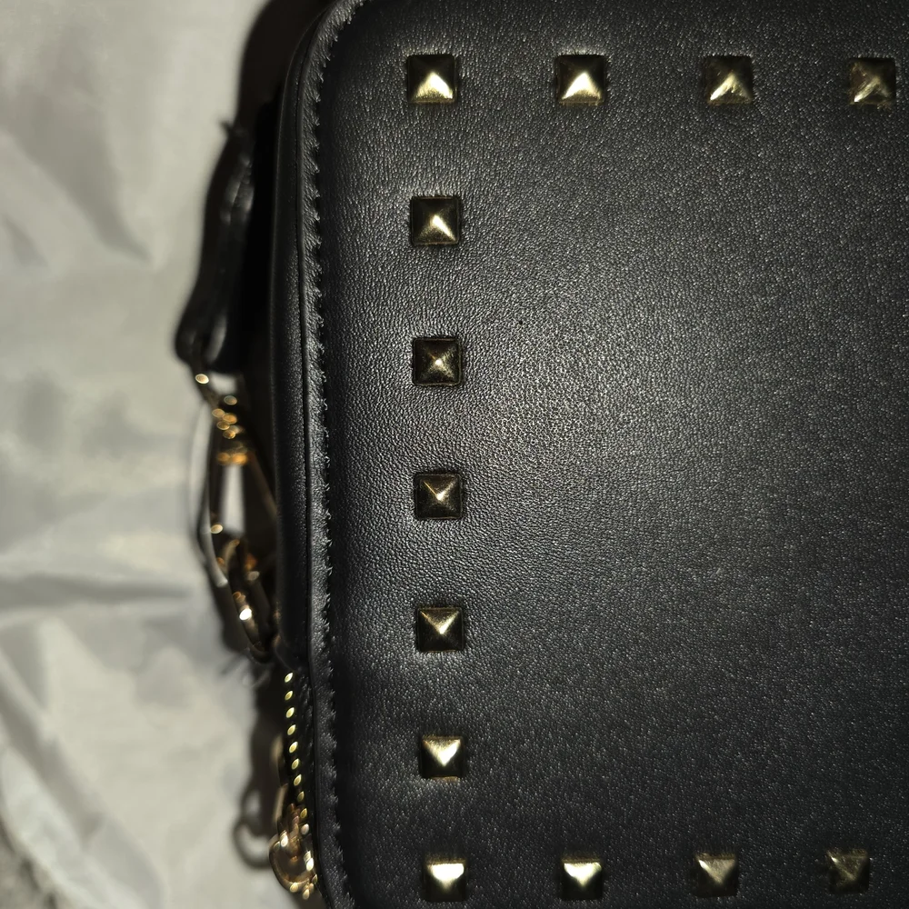 Valentino Black Crossbody with Gold Accents - Picture 8 of 9